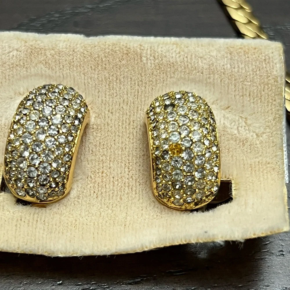 Vintage Dior necklace and earrings set Missing stones - Picture 4 of 7